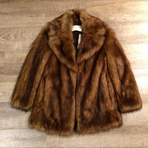 Zara faux fur coat - NWT
